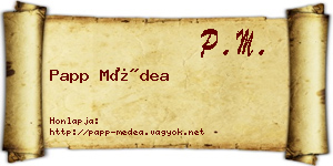 Papp Médea névjegykártya