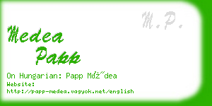 medea papp business card